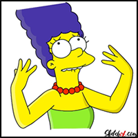 How to Draw Marge Simpson