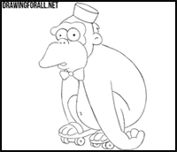 How to Draw Mr. Teeny from the Simpsons