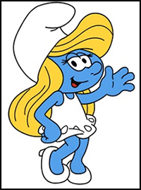 How to Draw Smurfette