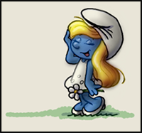 How to Draw Smurfette