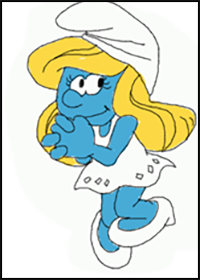 How to Draw Smurfette from The Smurfs