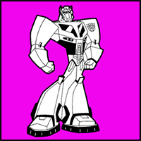 How to Draw Optimus Prime Transformers in Step by Step Drawing Lesson