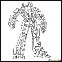 How to Draw Optimus Prime, Transformers
