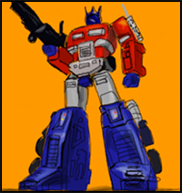 How to Draw Optimus Prime Step by Step