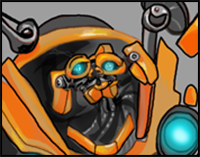 How to Draw Mudflap from Transformers