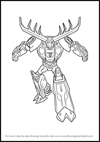 How to Draw Thunderhoof from Transformers