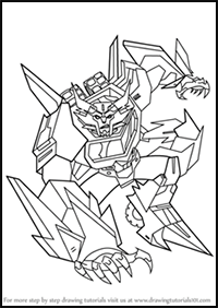 How to Draw Steeljaw from Transformers