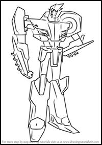How to Draw Sideswipe from Transformers