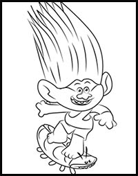 how to draw aspen from trolls