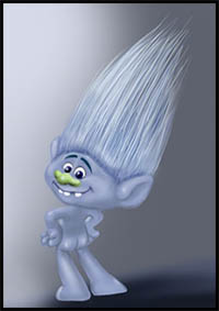how to draw guy diamond from trolls