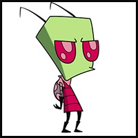 How to Draw Zim (Invader Zim)