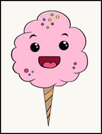 How to Draw Cotton Candy