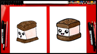 How To Draw An Ice Cream Sandwich