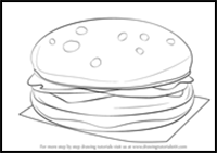 How to Draw a Hamburger