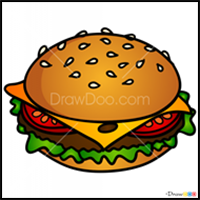 How to Draw a Burger