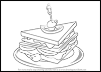 How to Draw a Club Sandwich