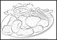How to Draw Chicken Nuggets