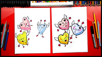 How To Draw Conversation Candy Hearts