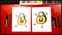 How To Draw A Funny Avocado