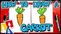 How to Draw a Funny Carrot