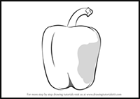 How to Draw a Green Pepper