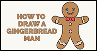 How to Draw a Gingerbread Man