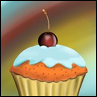 How to Draw Cupcake with Cherry