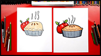 How to Draw an Apple Pie for Thanksgiving