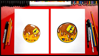 How to Draw a Funny Waffle