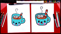 How To Draw Cartoon Hot Chocolate