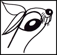 How to Draw Cartoon Bunny Rabbit from Lowercase Letter r in Easy Step by Step Drawing Tutorial for Kids