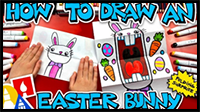 How To Draw A Big Mouth Easter Bunny – Folding Surprise