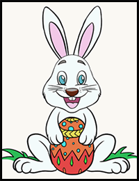How to draw an Easter Bunny