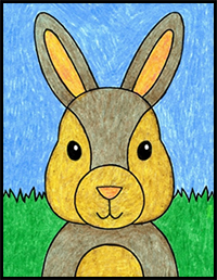 How to Draw a Bunny Face Easy