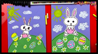 How To Draw A Cartoon Easter Bunny