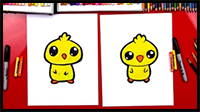 How To Draw A Cartoon Baby Chick