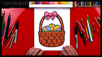 How To Draw An Easter Basket