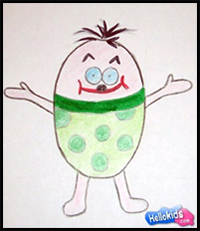 How to Draw a Decorated Egg