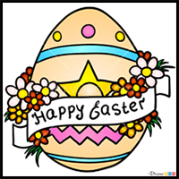 How to Draw Happy Easter, Easter