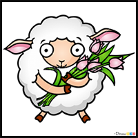 How to Draw Easter Sheep, Easter