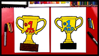 How To Draw A Trophy For Father’s Day