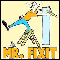 How to Draw a Cartoon Repairman Trying to Fix or Build Something