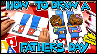 How To Draw A Funny Fathers Day Folding Surprise