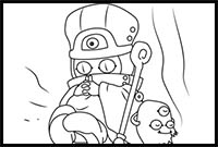 How to Draw Sanwitch from Yu-Gi-Oh!