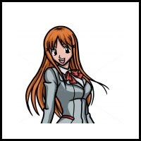 How to Draw Orihime Inoue, Bleach Manga
