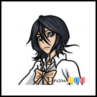 How to Draw Rukia Kuchiki, Face, Bleach Manga