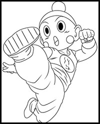 How to Draw Chiaotzu from Dragon Ball Z