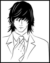 How to Draw Teru Mikami from Death Note