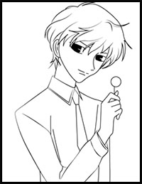 How to Draw Momiji Sohma from Fruits Basket