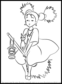 How to Draw Senior Witch from Kiki's Delivery Service